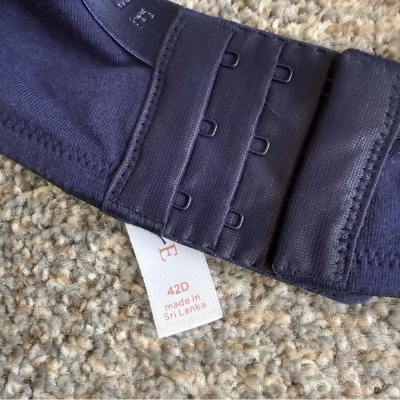 NWT Cacique Boost Plunge Blue Lacy Bra 42D - Picture 3 of 5